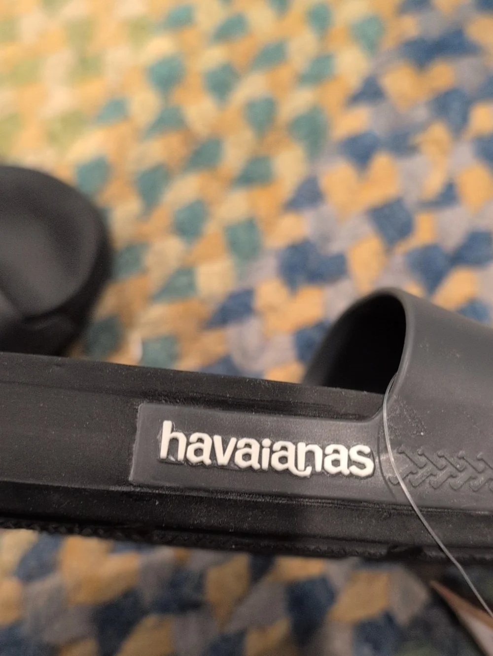 Havaianas Men's Black Slide Sandals